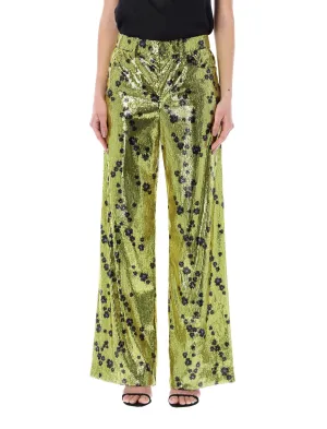 Philosophy Di Lorenzo Serafini Sequin Wide-Leg Pants