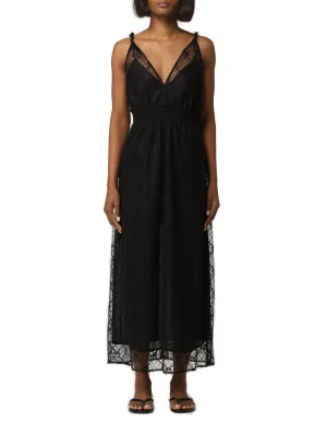 Pinko All-Over Love Birds Motif Midi Dress