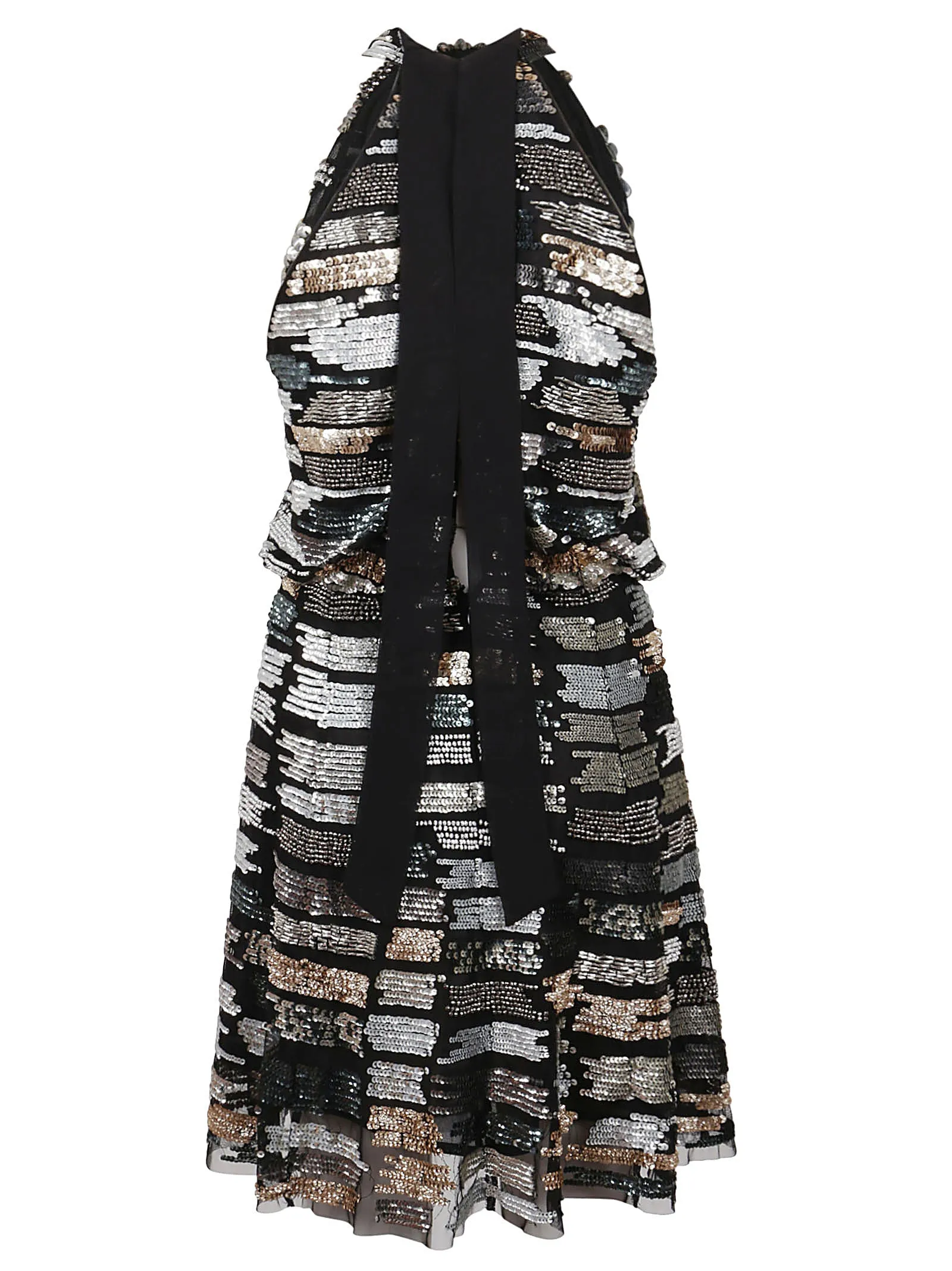 Pinko Allover Sequin Embroidered Mini Dress