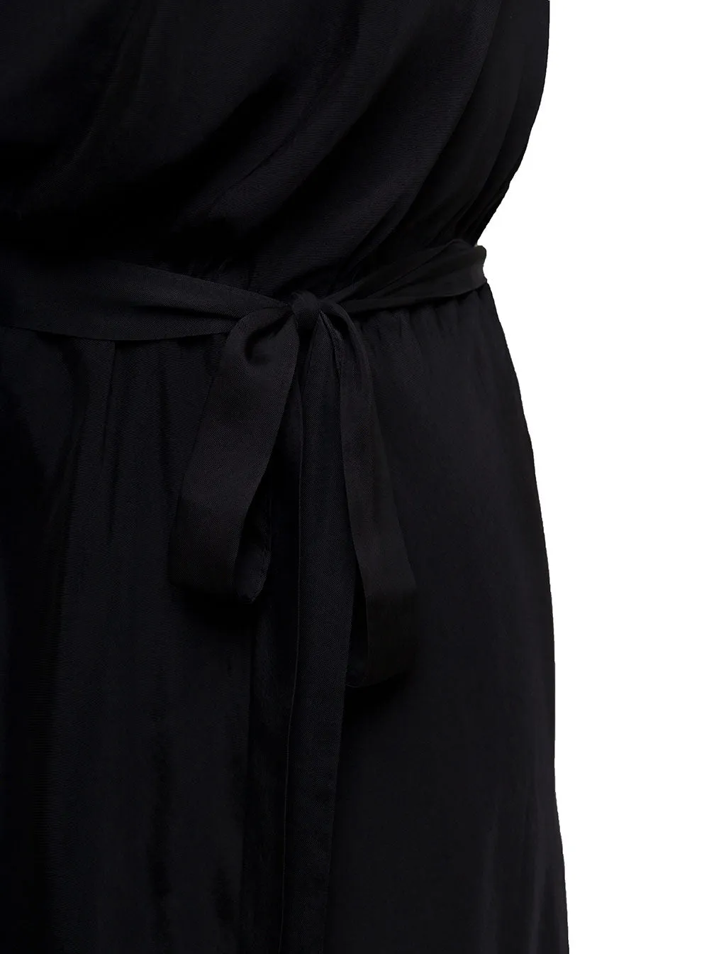Pinko Belted One-Shoulder Maxi Dress