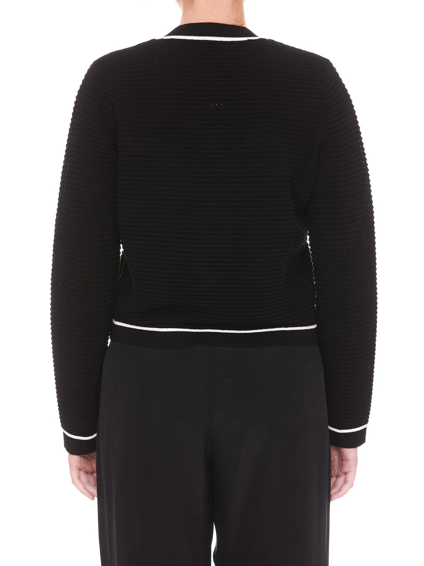 Pinko Button Detailed Crewneck Jacket