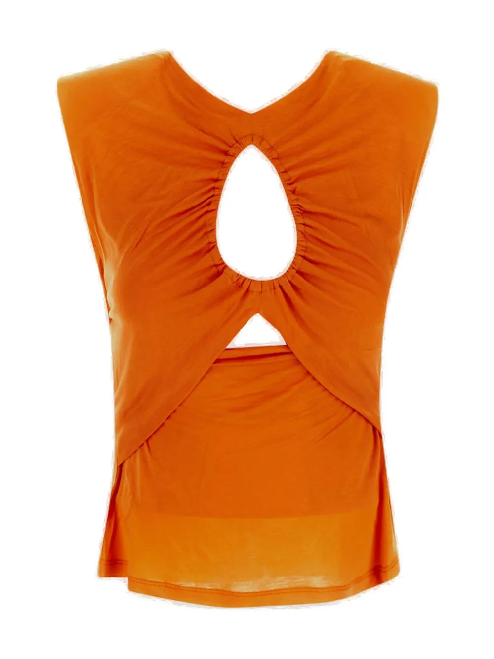 Pinko Cut-Out Round Neck Sleeveless Top
