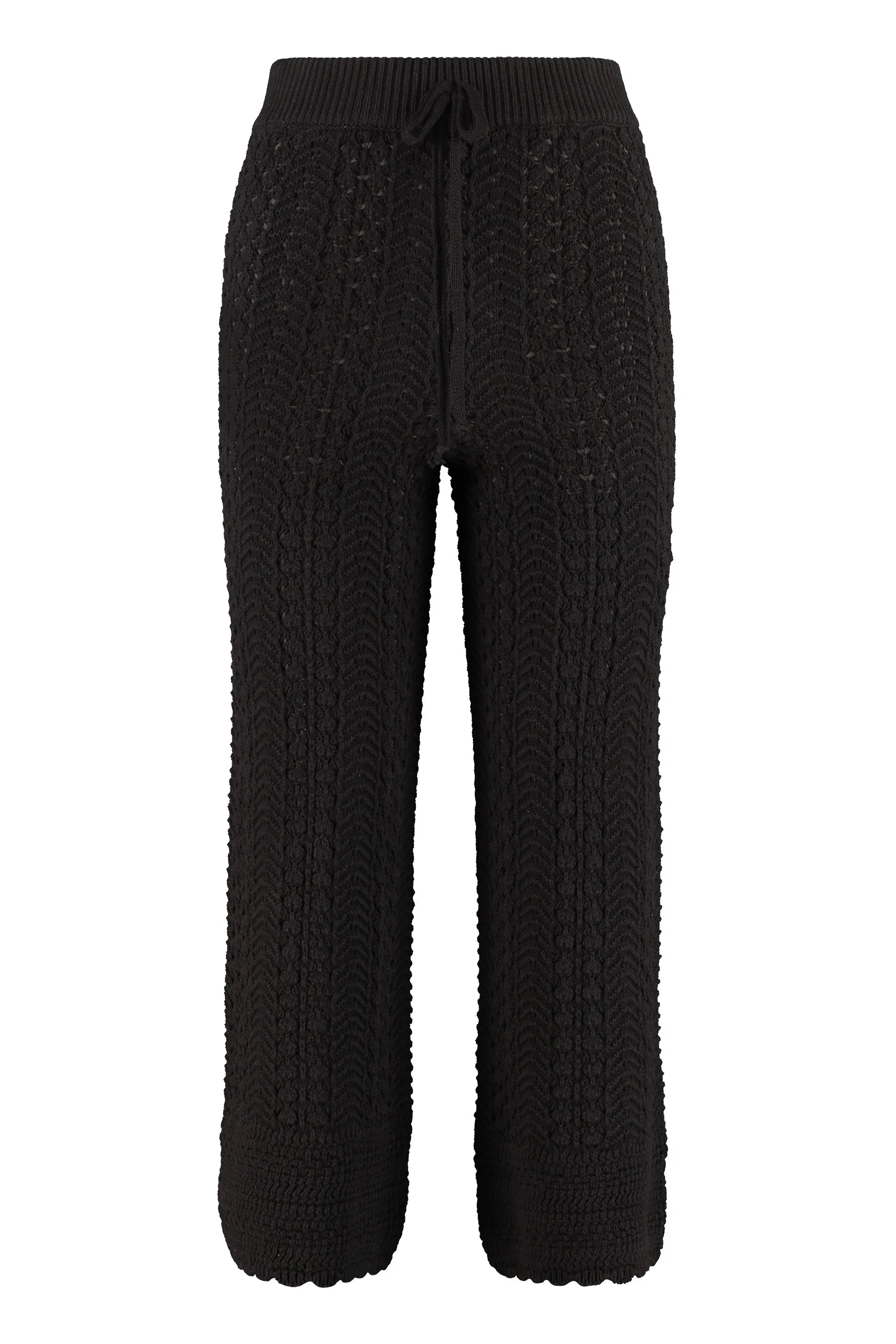 Pinko Drawstring Straight Leg Knitted Trousers