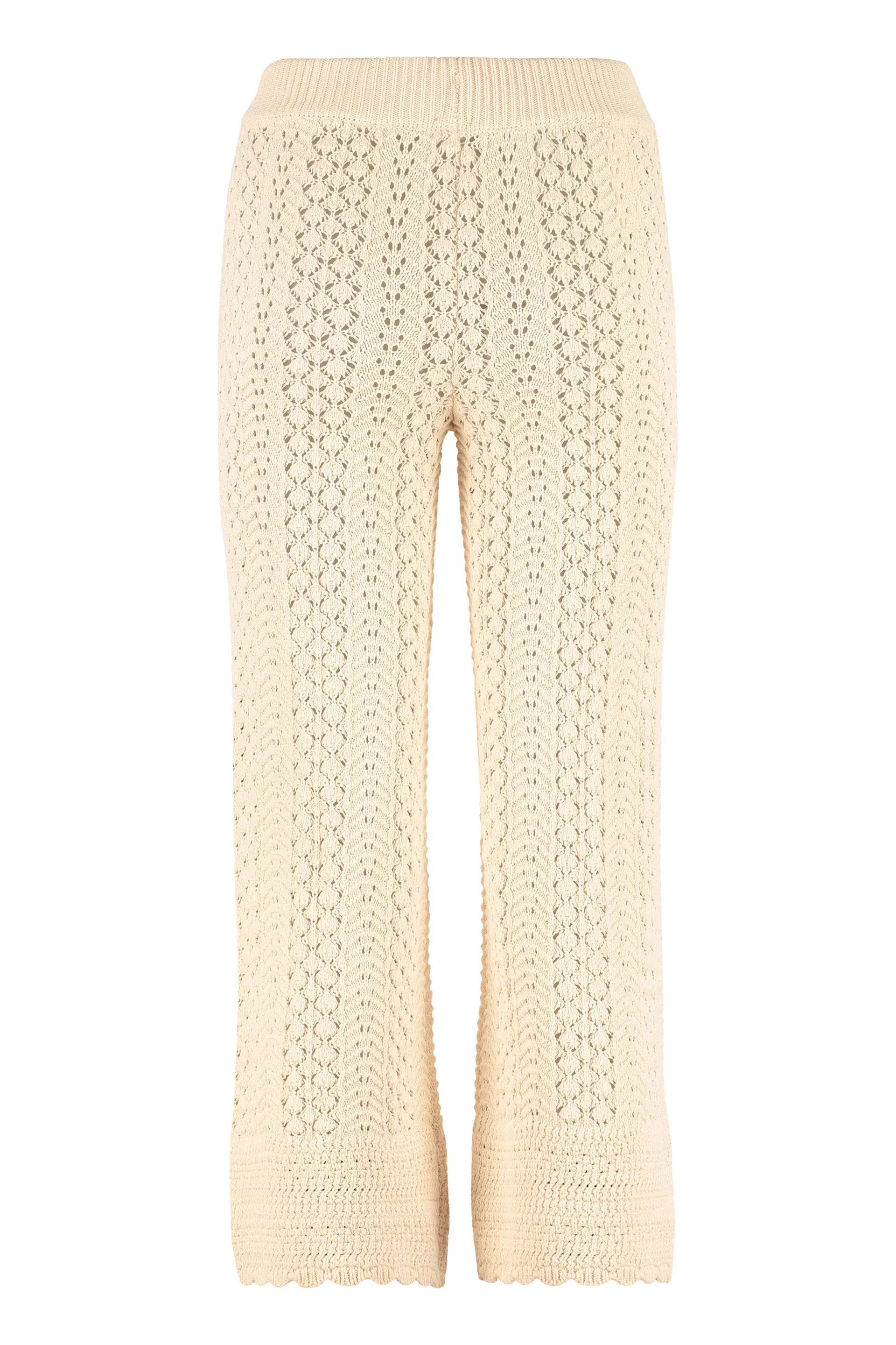 Pinko Drawstring Straight Leg Knitted Trousers