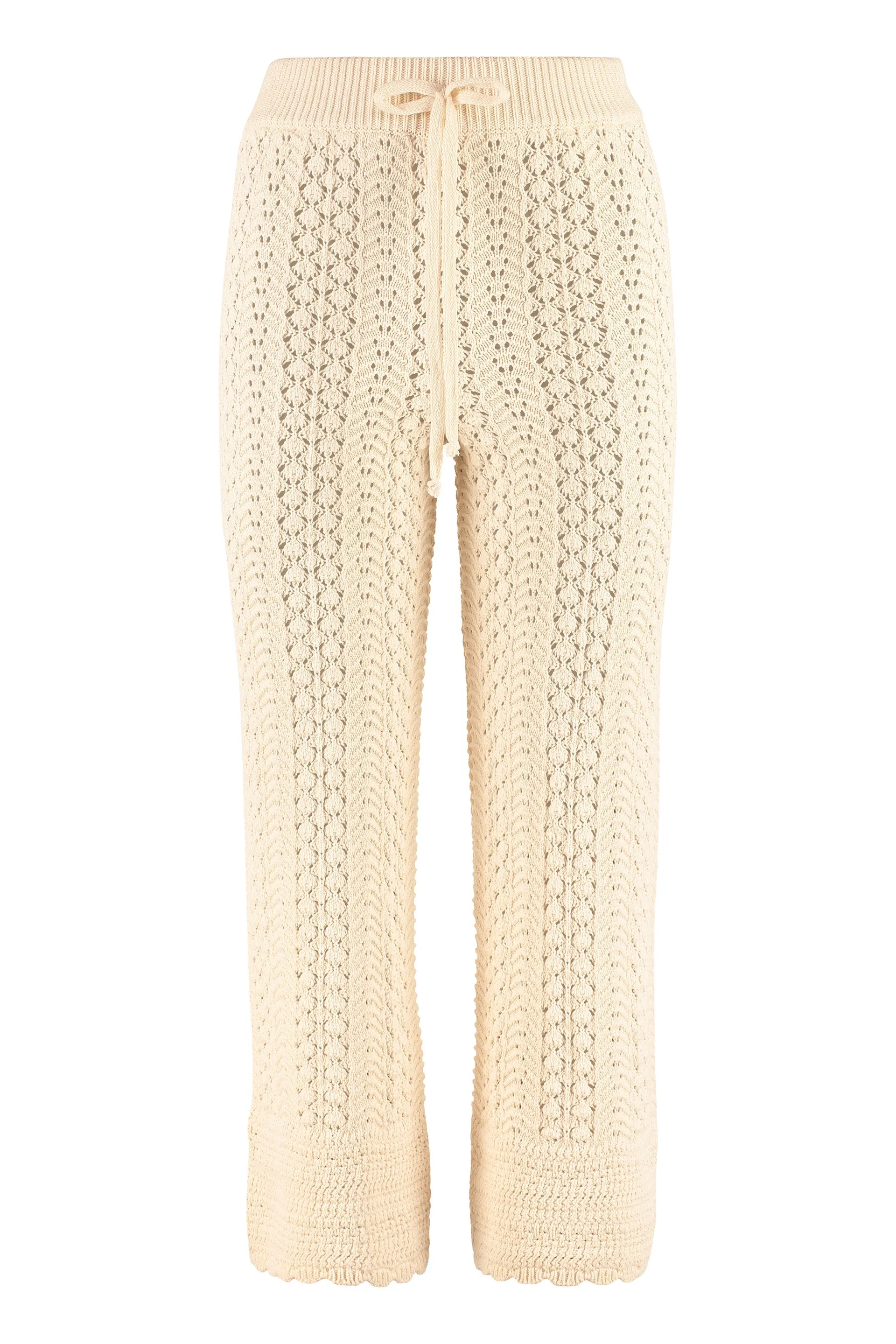 Pinko Drawstring Straight Leg Knitted Trousers