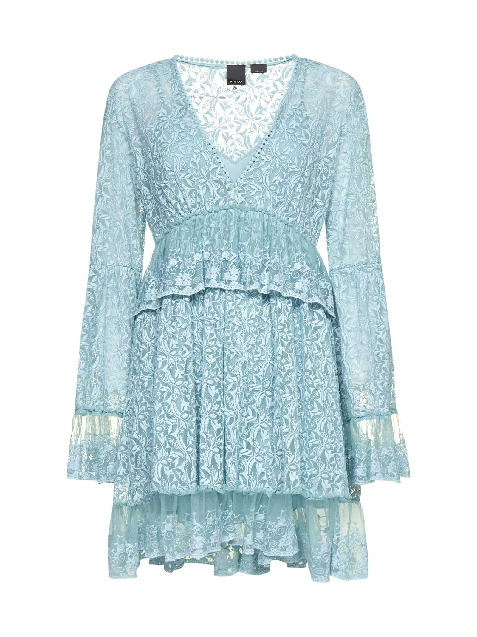 Pinko Embroidered Tulle Mini Dress