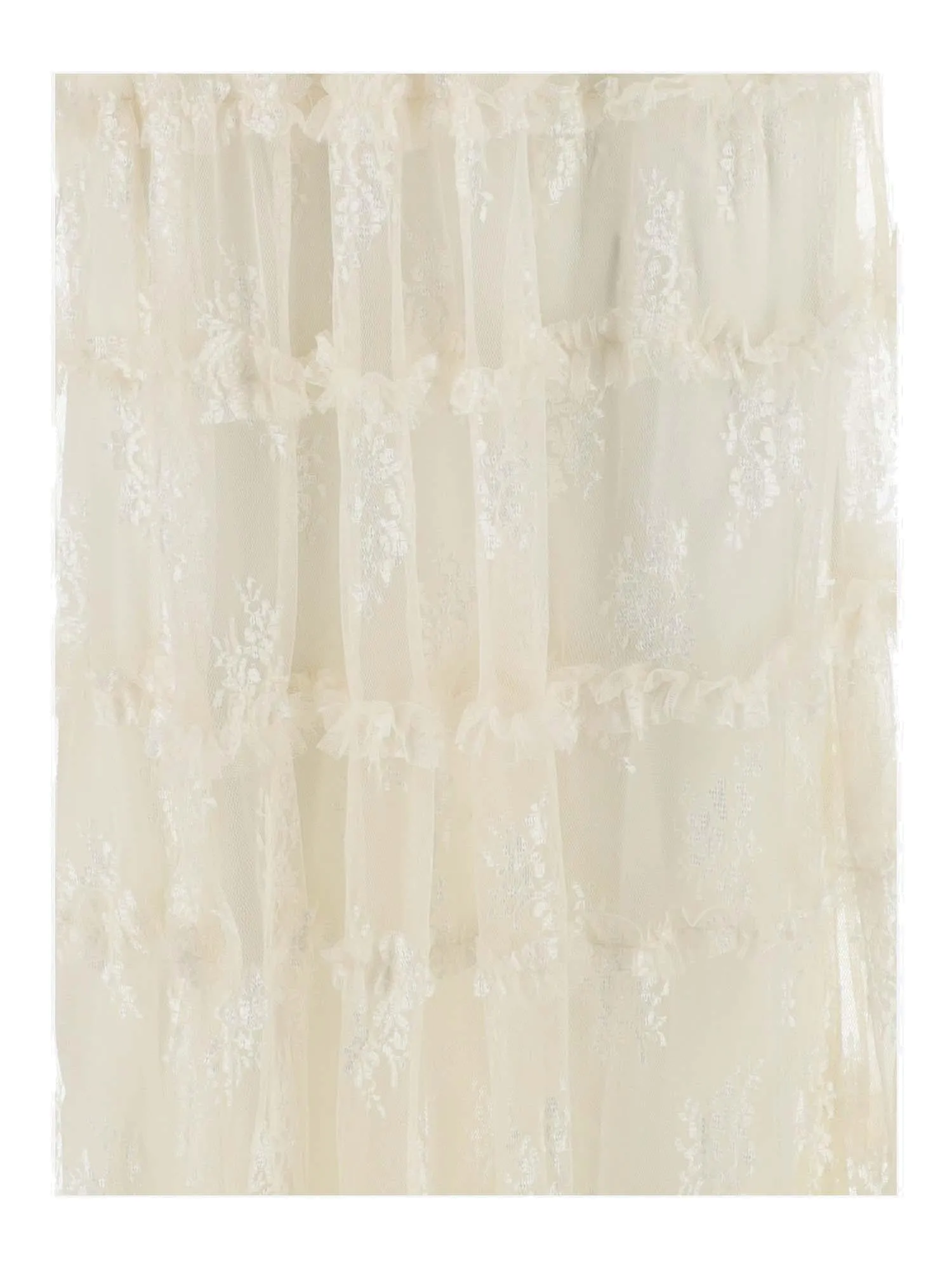 Pinko Floral Embroidered Tulle Maxi Dress