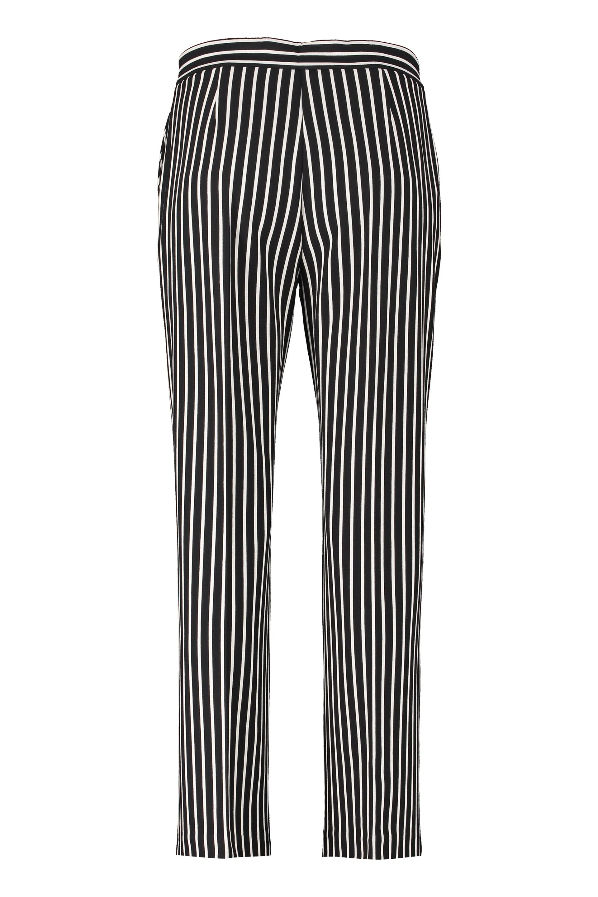 Pinko High Waist Straight Leg Striped Pants
