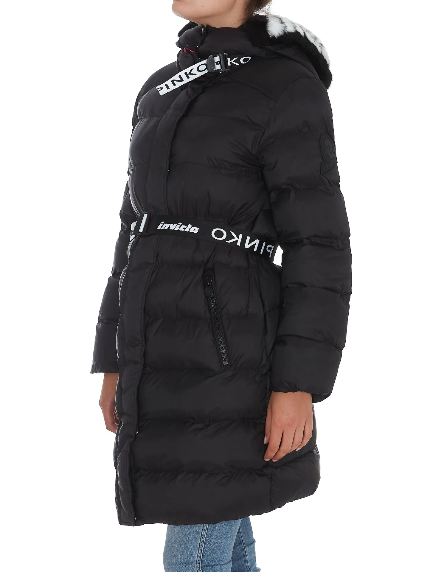 Pinko Logo Band Padded Jacket