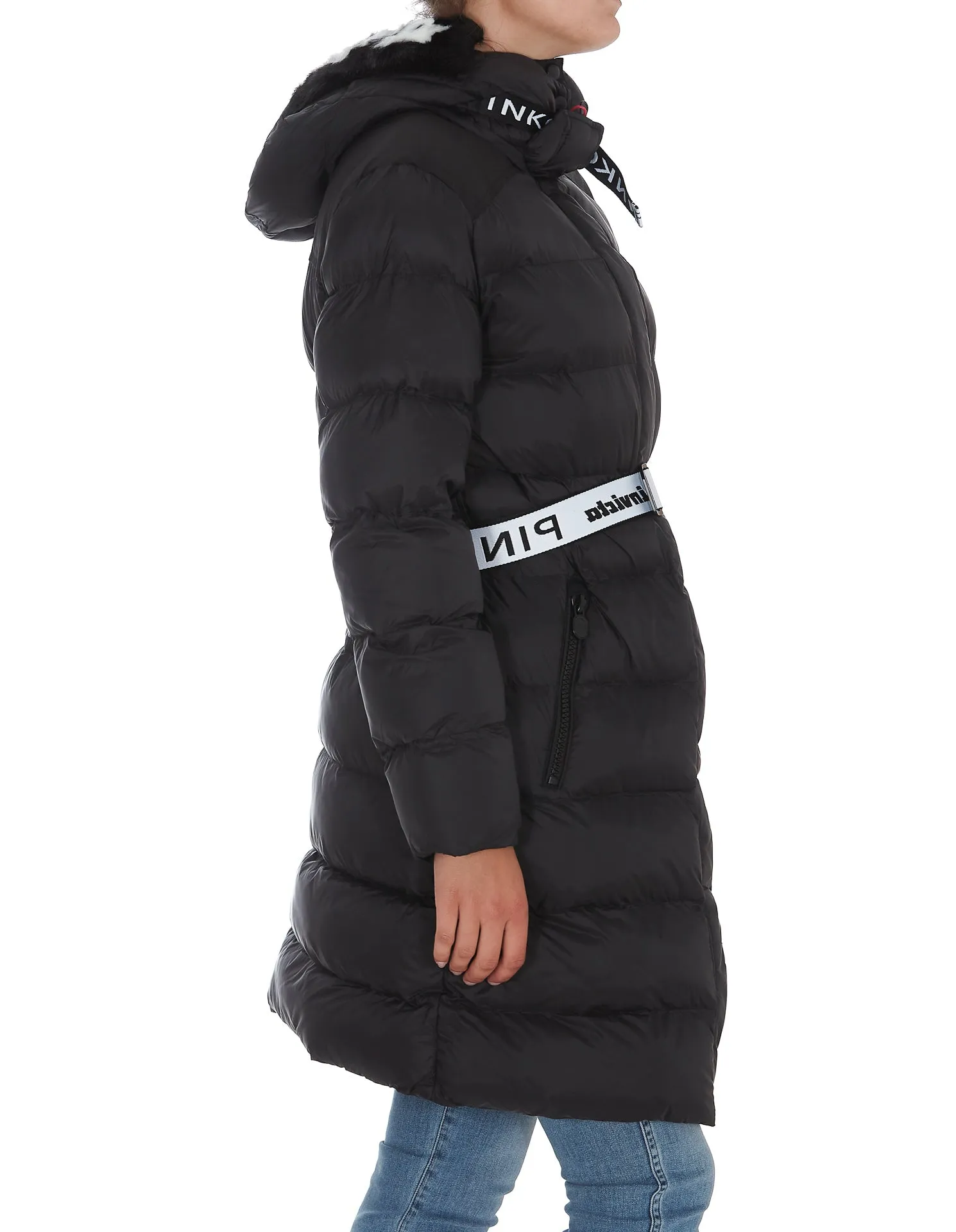 Pinko Logo Band Padded Jacket