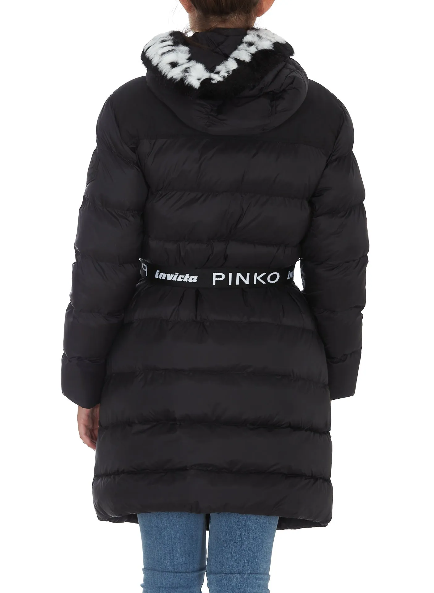 Pinko Logo Band Padded Jacket