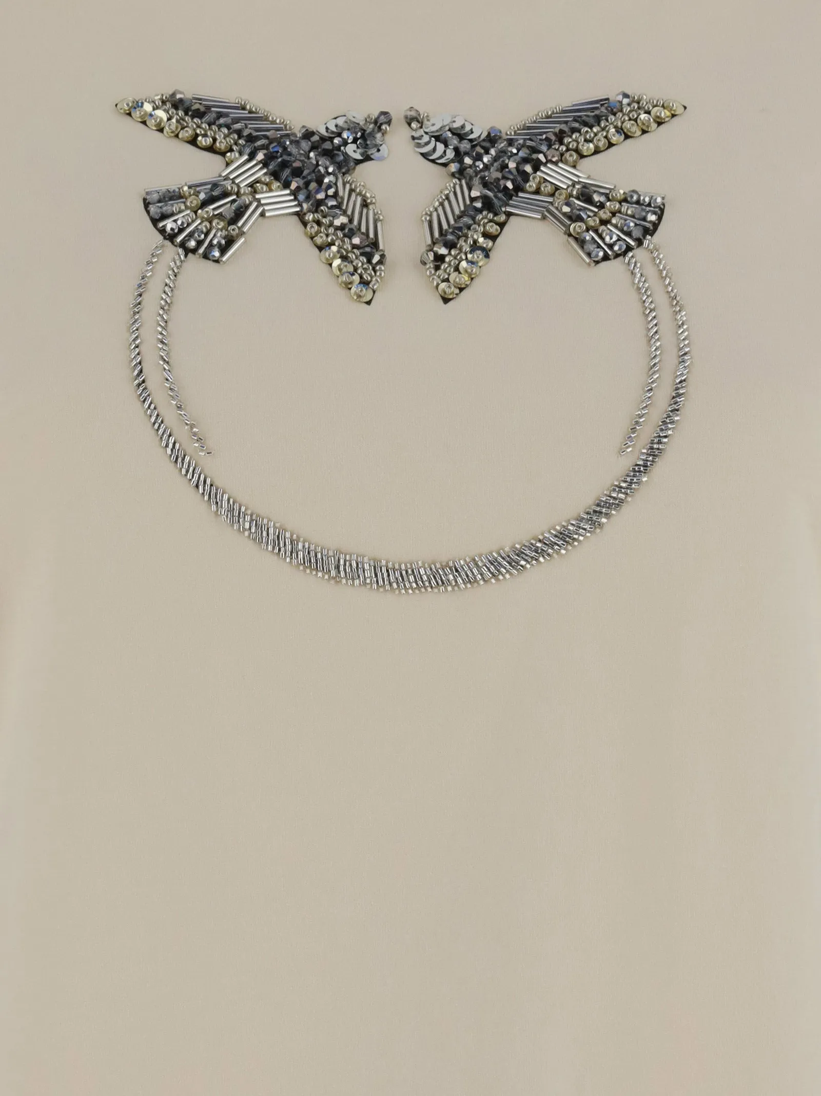 Pinko Logo Embellished Crewneck T-Shirt