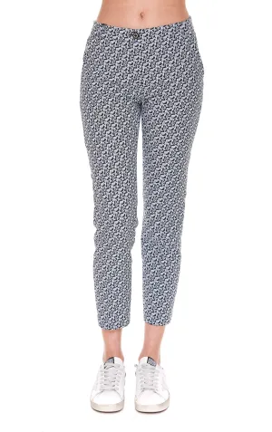 Pinko Monogram Printed Cropped Pants