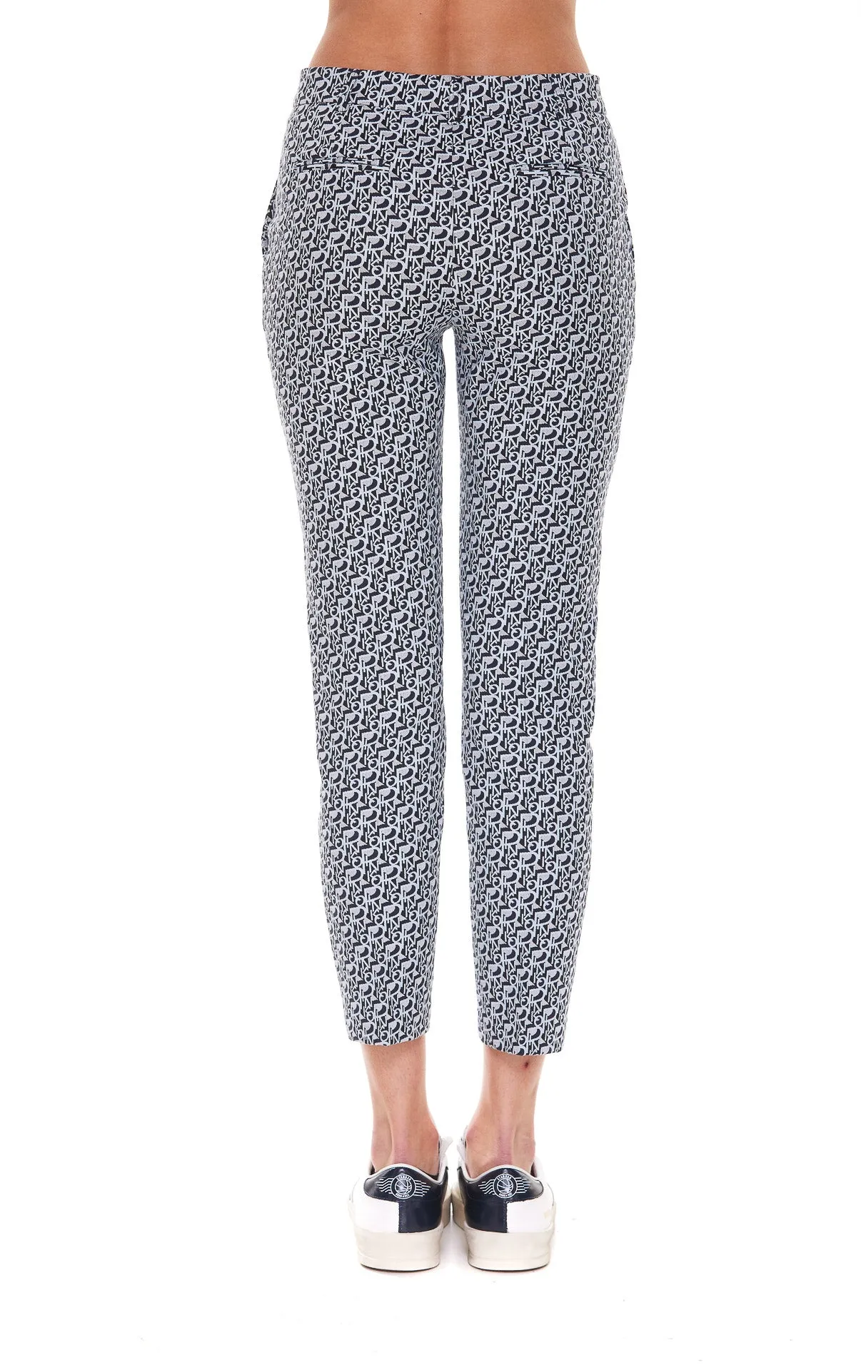 Pinko Monogram Printed Cropped Pants