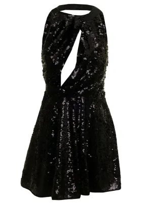 Pinko Open Back Sequin Mini Dress