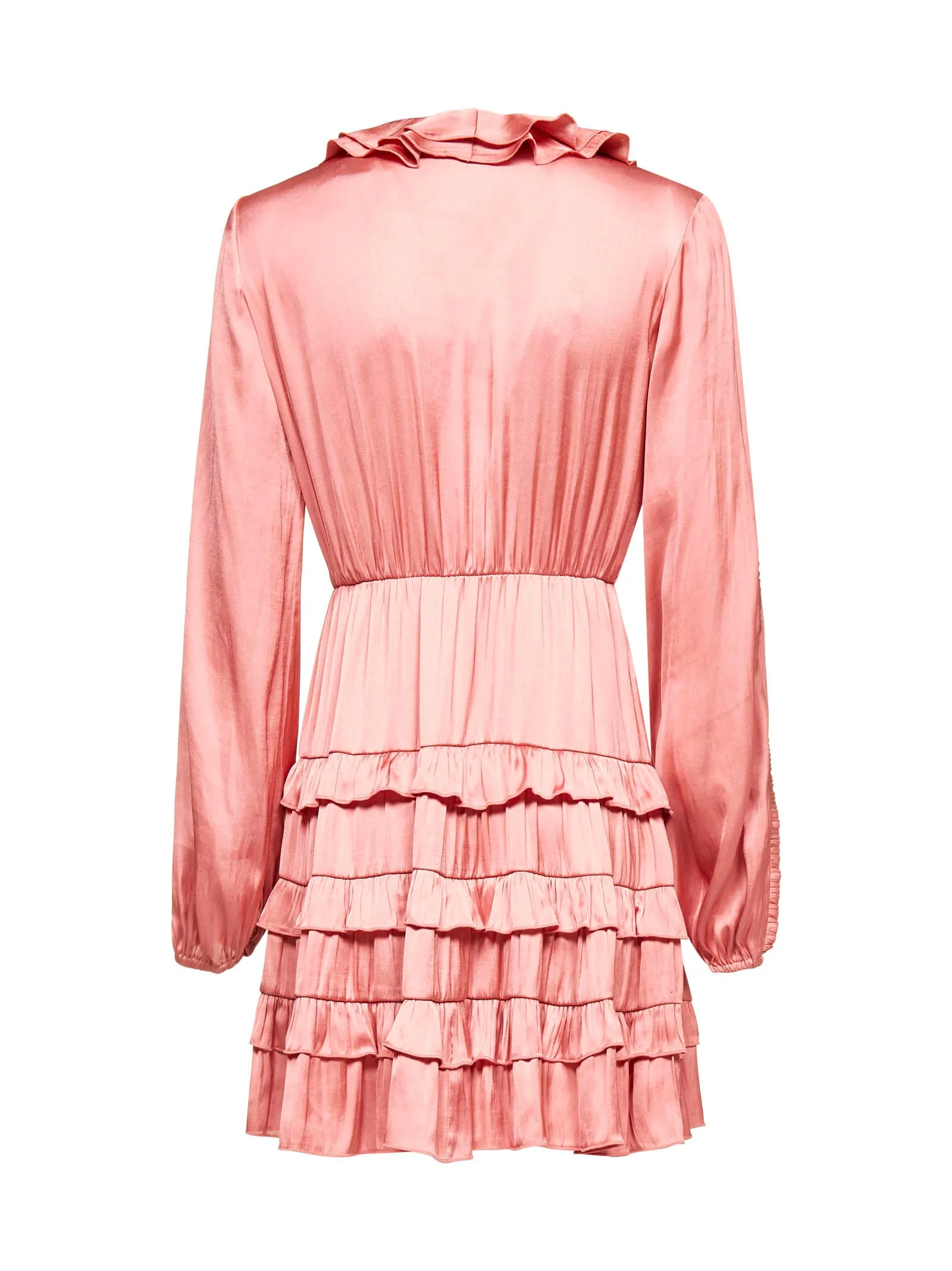 Pinko Ruffled Long-Sleeved Mini Dress