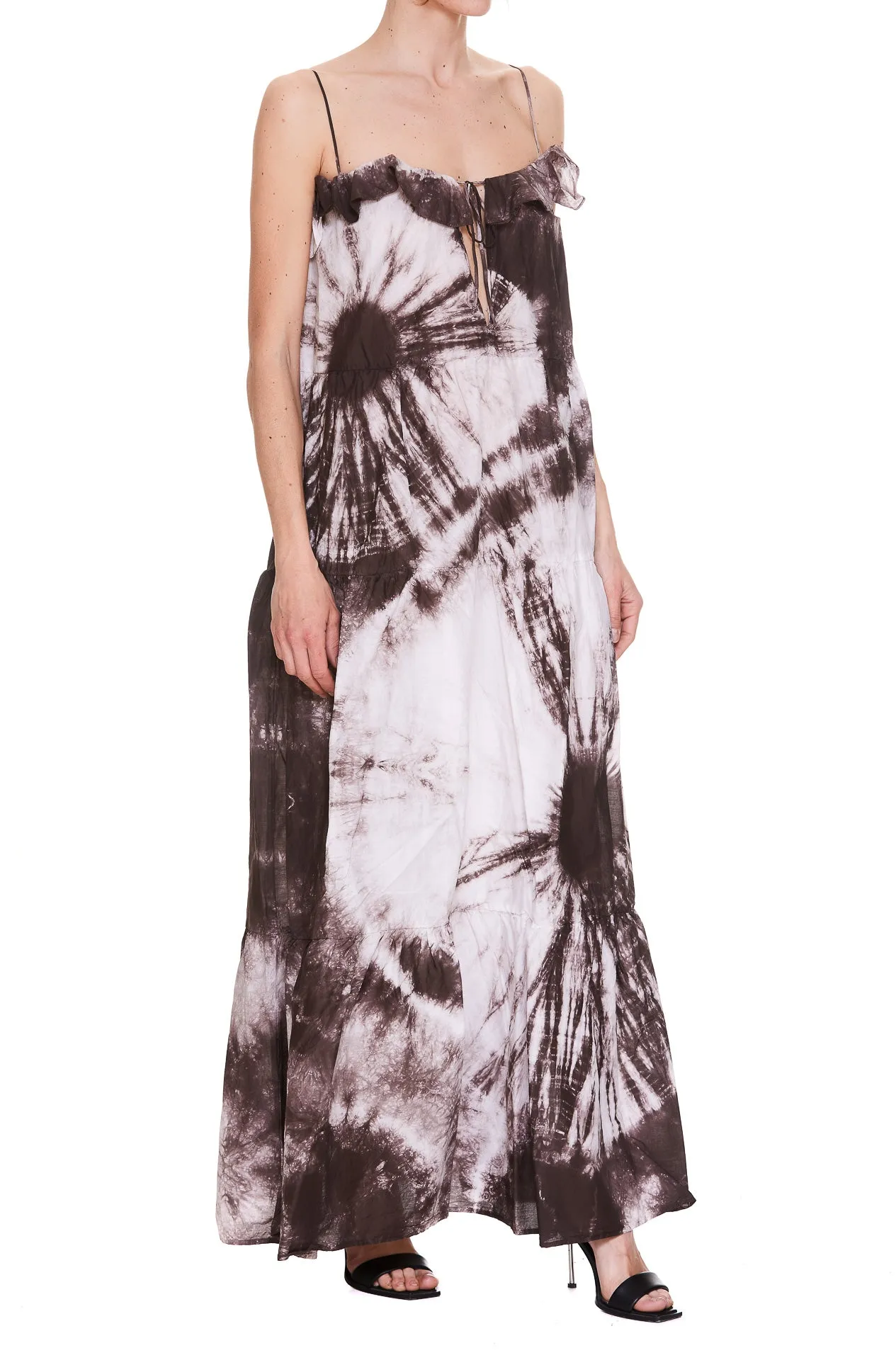 Pinko Tie-Dyed Muslin Maxi Dress