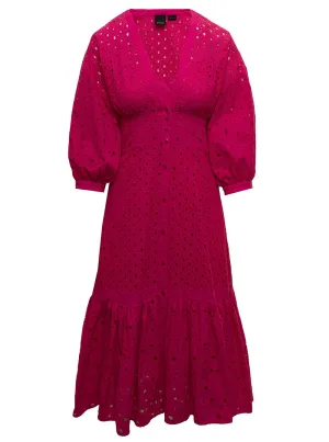 Pinko V-Neck Midi Shirt Dress