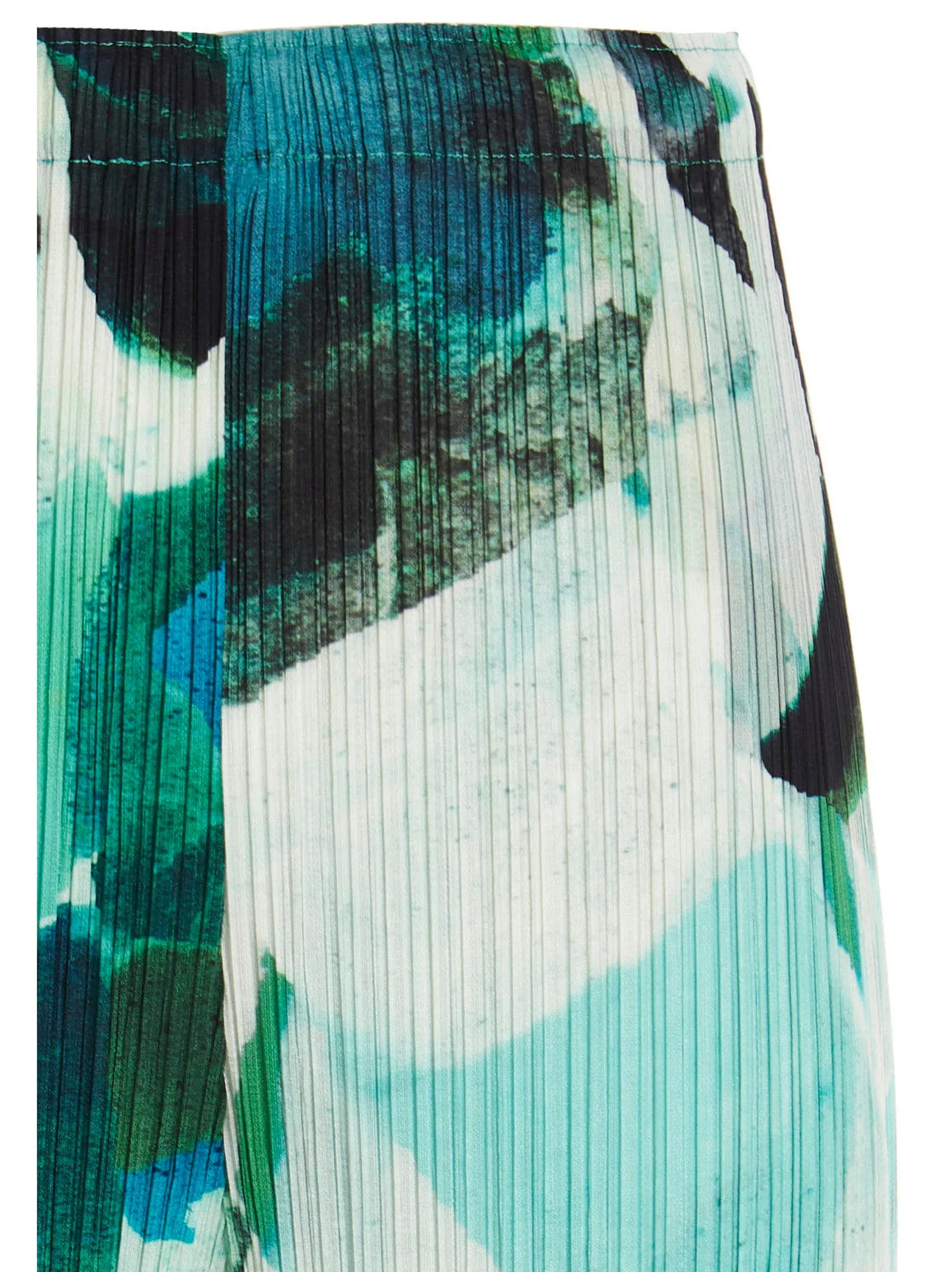 Pleats Please By Issey Miyake Petal Waltz Printed Cropped Pants
