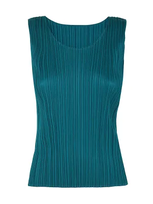 Pleats Please By Issey Miyake Sleeveless Crewneck Top