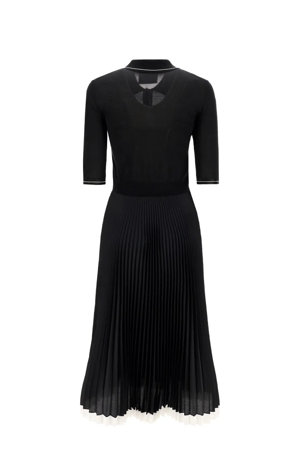 Prada Logo Intarsia Midi Polo Dress