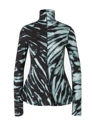 Proenza Schouler Tie-Dyed High Neck Top