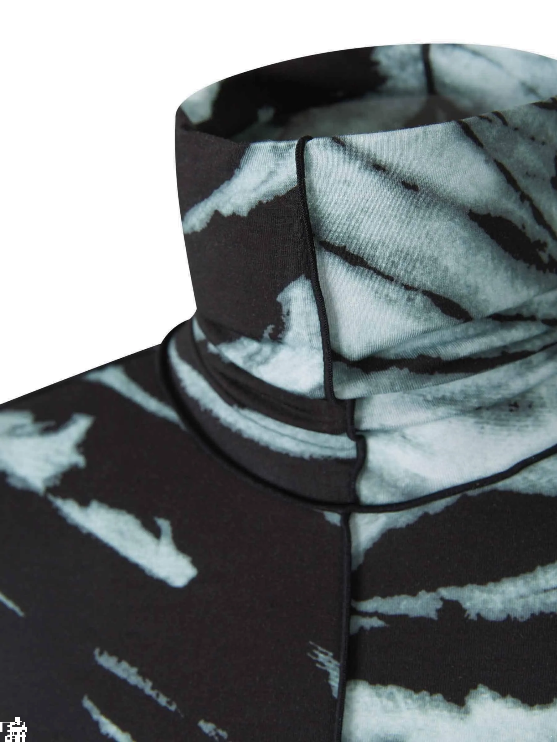 Proenza Schouler Tie-Dyed High Neck Top