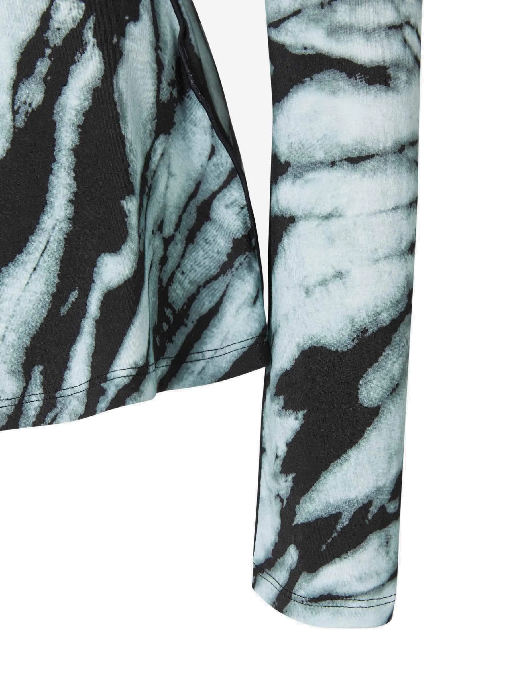 Proenza Schouler Tie-Dyed High Neck Top