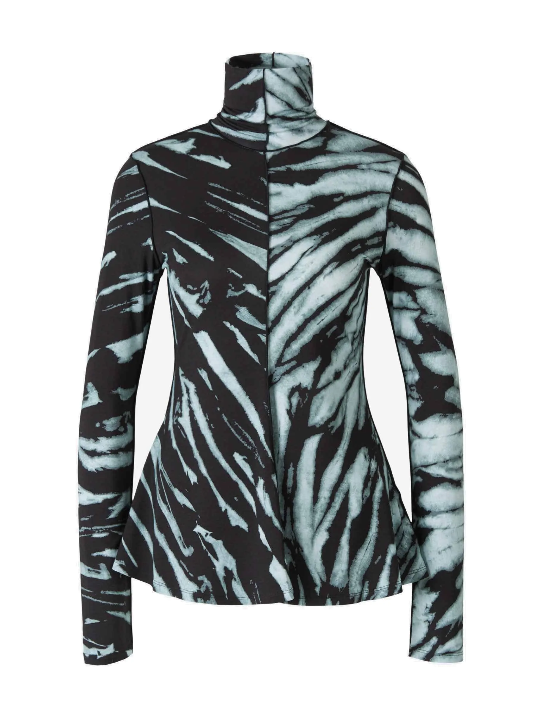 Proenza Schouler Tie-Dyed High Neck Top