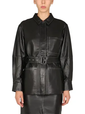 Proenza Schouler White Label Stitching Detail Belted Jacket