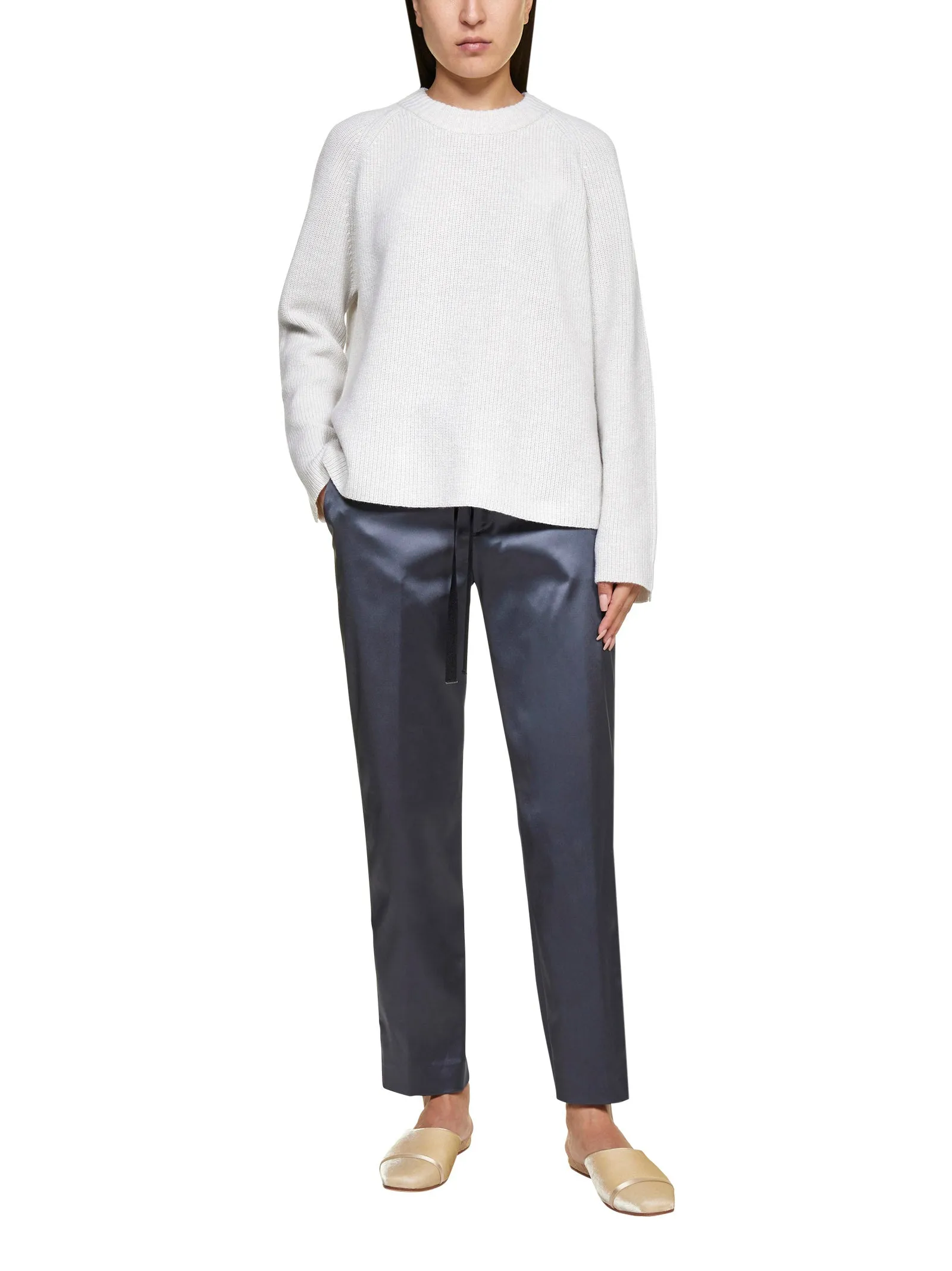Pt01 Satin Cropped Pants