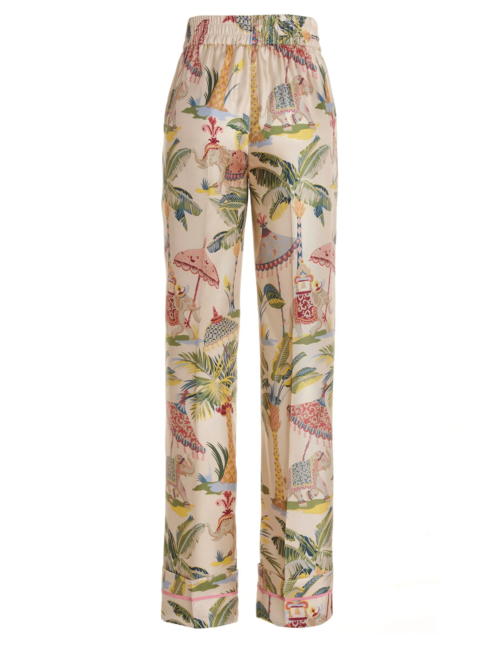 REDValentino Allover Graphic Printed Straight Leg Pants