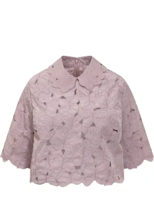 REDValentino Cut Out Cropped Top