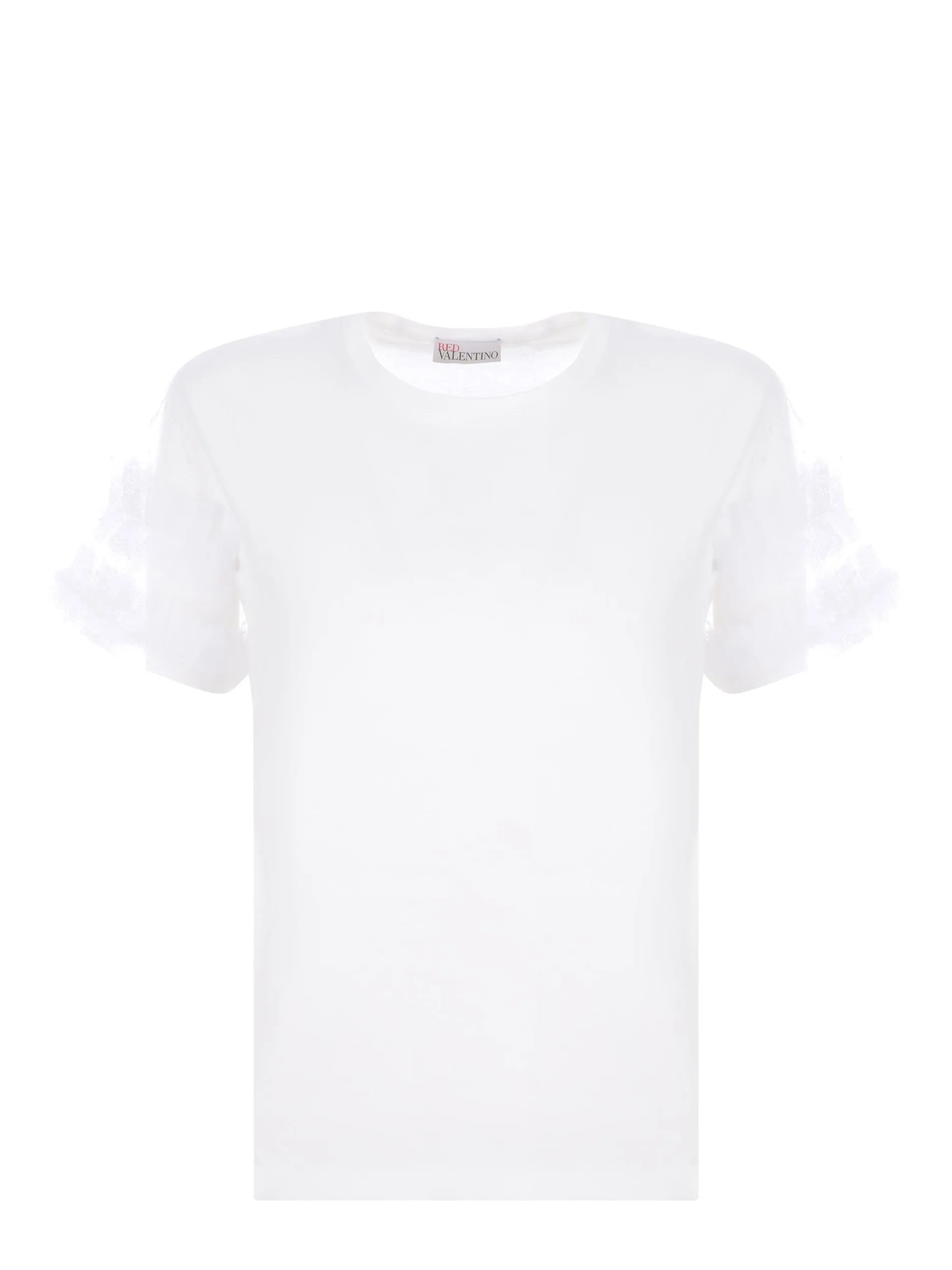 REDValentino Lace Detailed Crewneck T-Shirt