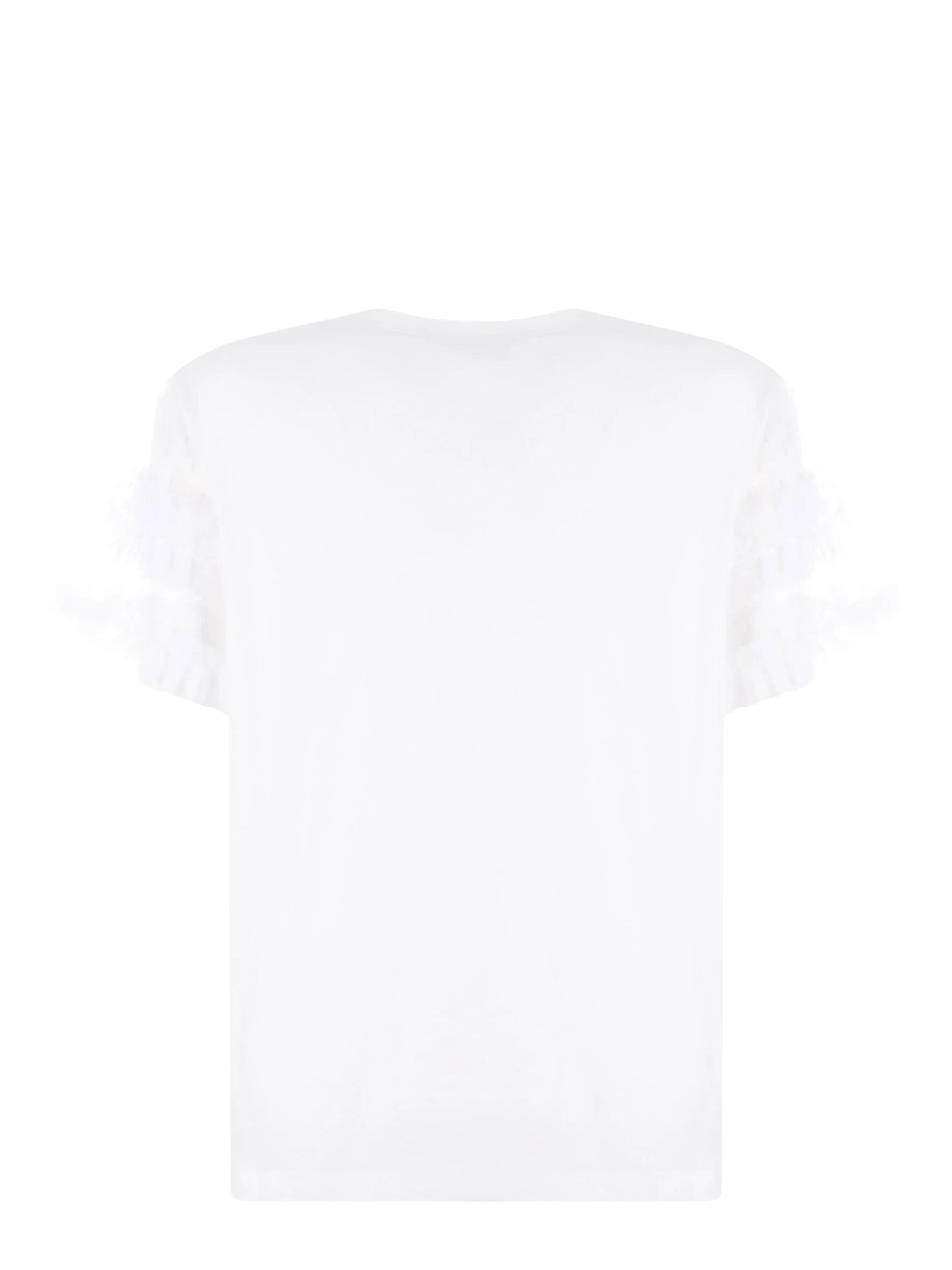 REDValentino Lace Detailed Crewneck T-Shirt