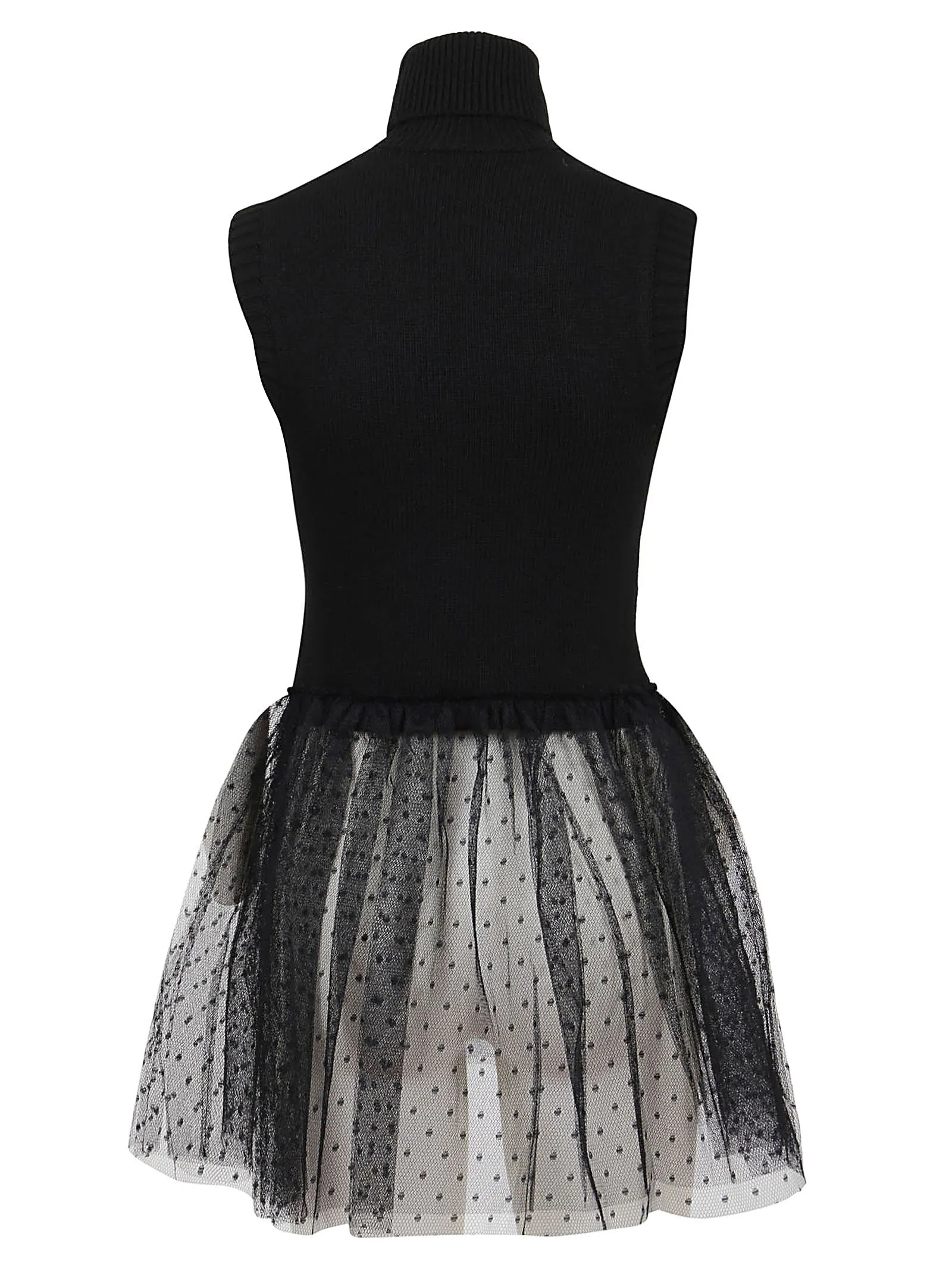 REDValentino Lace-Detailed High-Neck Top