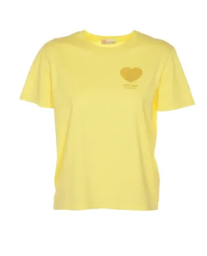 REDValentino Logo Printed Crewneck T-Shirt