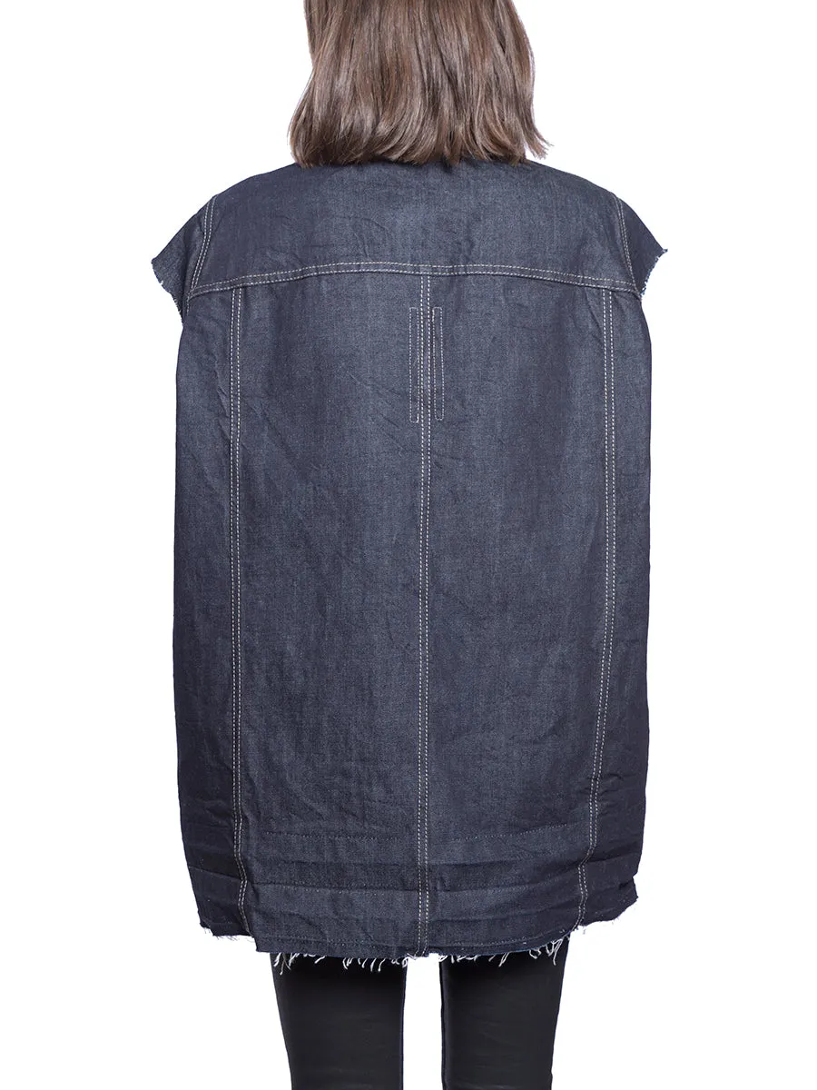 Rick Owens DRKSHDW Buttoned High Neck Jacket