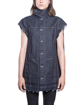 Rick Owens DRKSHDW Buttoned High Neck Jacket