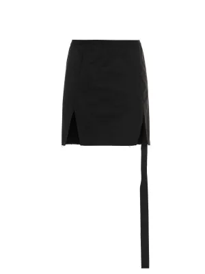 Rick Owens DRKSHDW Front Slit High Waist Mini Skirt