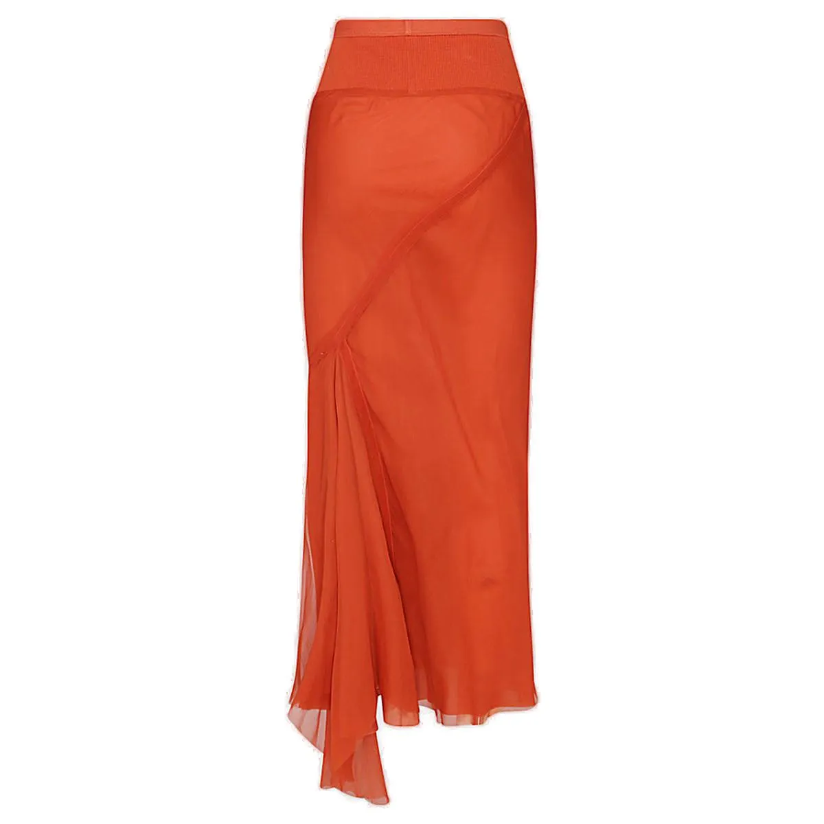 Rick Owens Gather Detailed Layered Midi Skirt