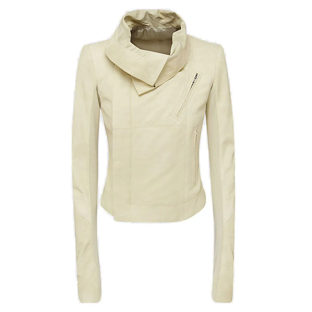 Rick Owens High-Neck Zipped Biker Jacket
