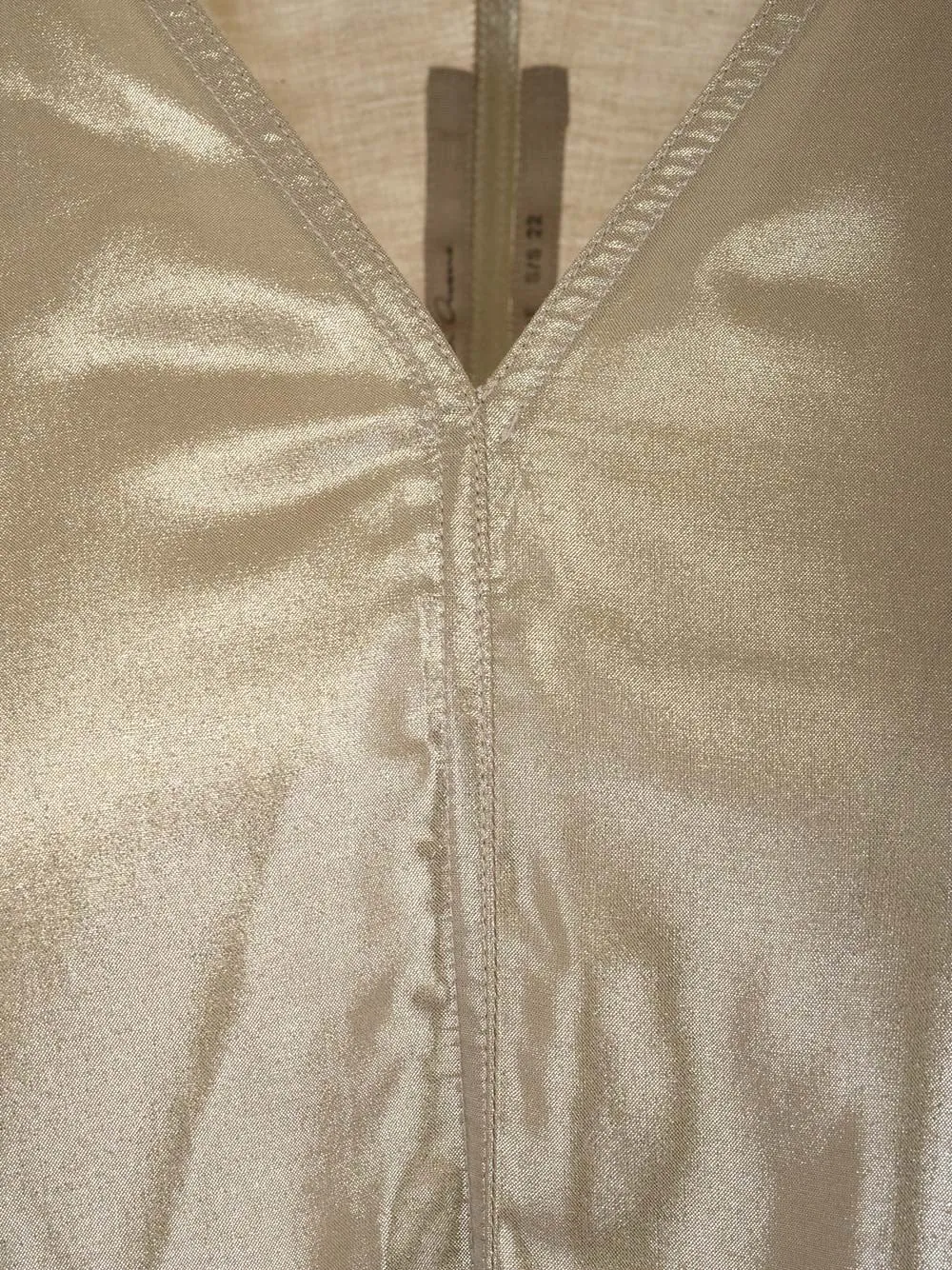 Rick Owens Metallic Effect V-Neck T-Shirt
