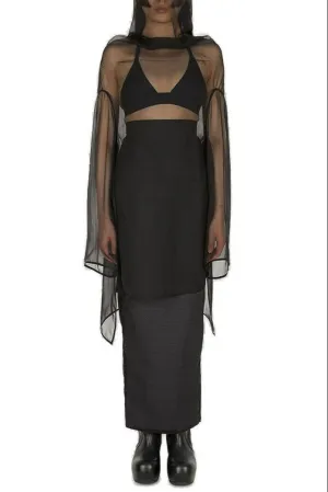 Rick Owens Moody High Neck Long Sleeved Top