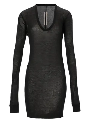 Rick Owens Semi-Sheer Long-Sleeved T-Shirt