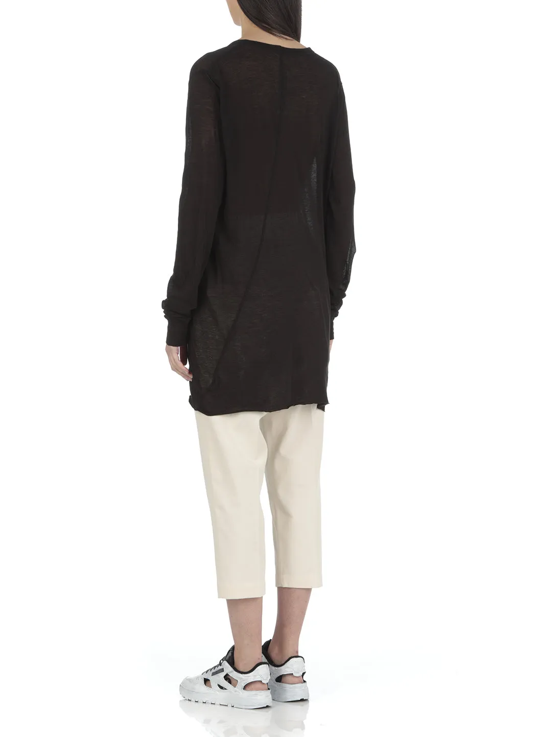 Rick Owens Semi-Sheer Long-Sleeved T-Shirt