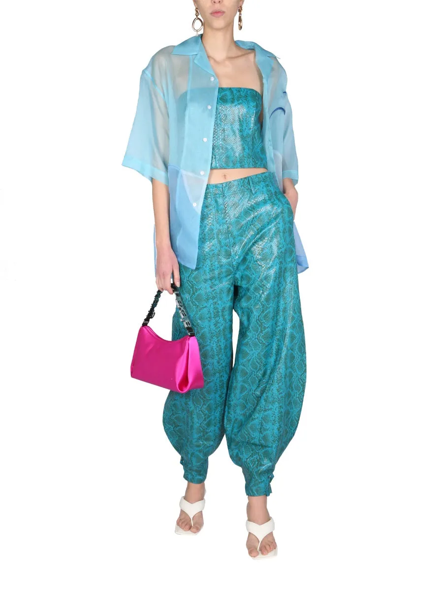 ROTATE All-Over Patterned Tapered Trousers