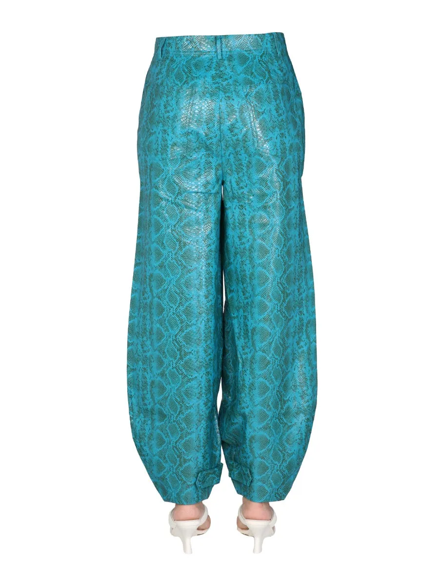ROTATE All-Over Patterned Tapered Trousers