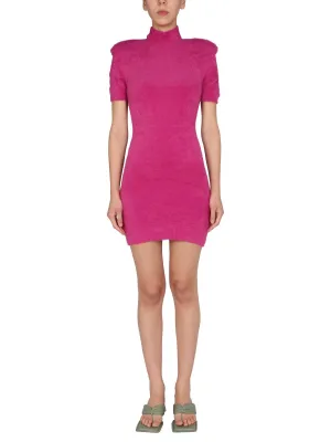 ROTATE Halima Mockneck Short Sleeved Dress