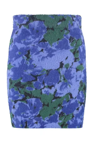 ROTATE High Waist Floral Printed Mini Skirt